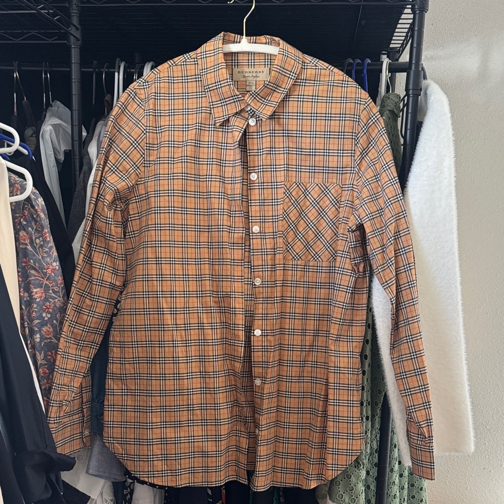 Burberry women’s Plaid Shirt - Brown Checkered